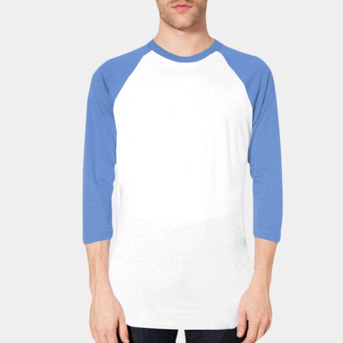 BB453 Poly-Cotton 3/4 Sleeve Raglan Thumbnail