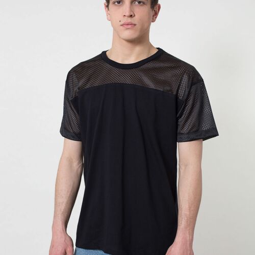 RSA2419 Fine Jersey Athletic T w/ Poly Mesh Thumbnail