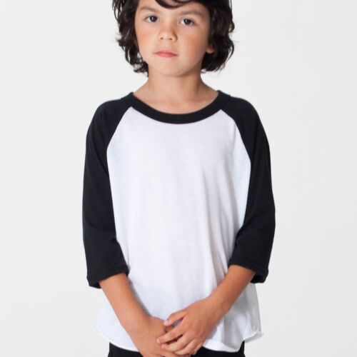 American Apparel BB153 Toddler Poly-Cotton 3/4 Sleeve Raglan BB153 BB153 Toddler Poly-Cotton 3/4 Sleeve Raglan Thumbnail