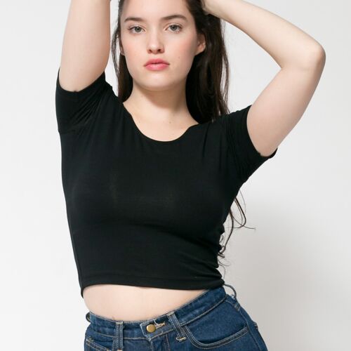 American Apparel RSA8380 Cotton Spandex Jersey Crop Tee RSA8380 RSA8380 Cotton Spandex Jersey Crop Tee Thumbnail