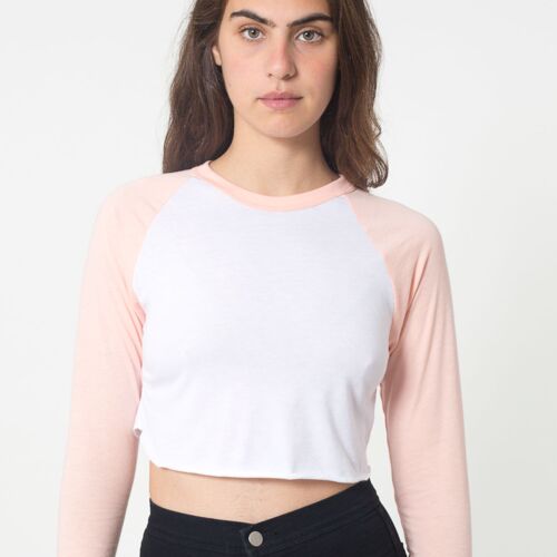 American Apparel RSABB354 Poly-Cotton Cropped 3/4 Sleeve Raglan RSABB354 RSABB354 Poly-Cotton Cropped 3/4 Sleeve Raglan Thumbnail