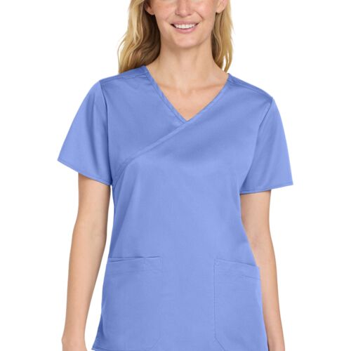 Wink Women's WorkFlex Mock Wrap Top WW4760 Women's WorkFlex Mock Wrap Top Thumbnail