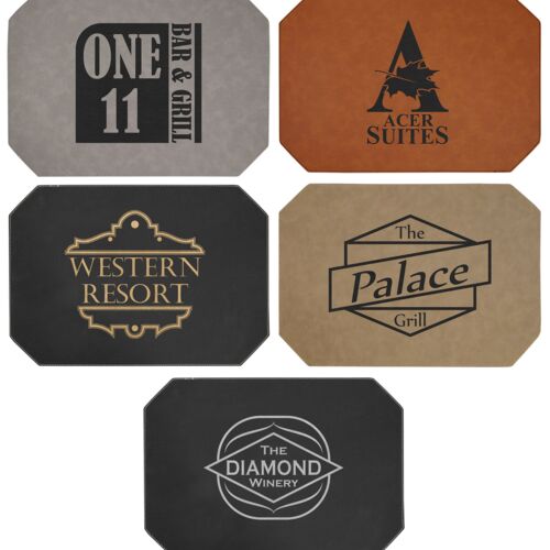 JDS Industries Laserable Leatherette Placemat GFT2014  Laserable Leatherette Placemat Thumbnail