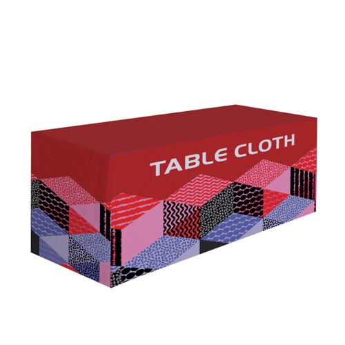 Fitted Table Cover: 6ft, 4 sided (Closed Back) Thumbnail