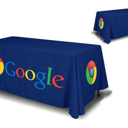 Fitted Table Cover: 8ft, 4 sided (Closed Back) Thumbnail